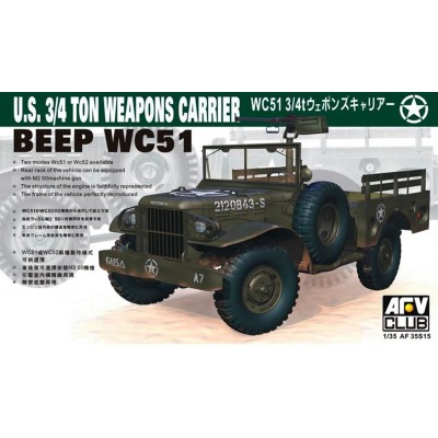 WC51 BEEP US 3/4 TON WEAPONS CARRIER - 1/35 SCALE - AFV